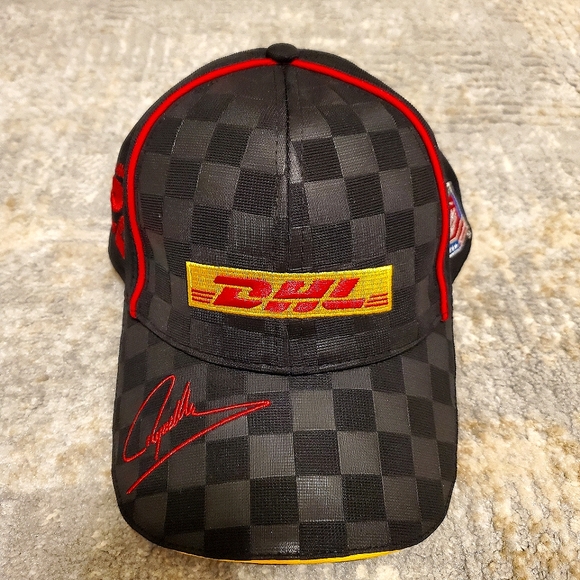 indy 500 Other - Indy 500 Ryan Hunter-Reay DHL Baseball Cap #28 Checkered Hat